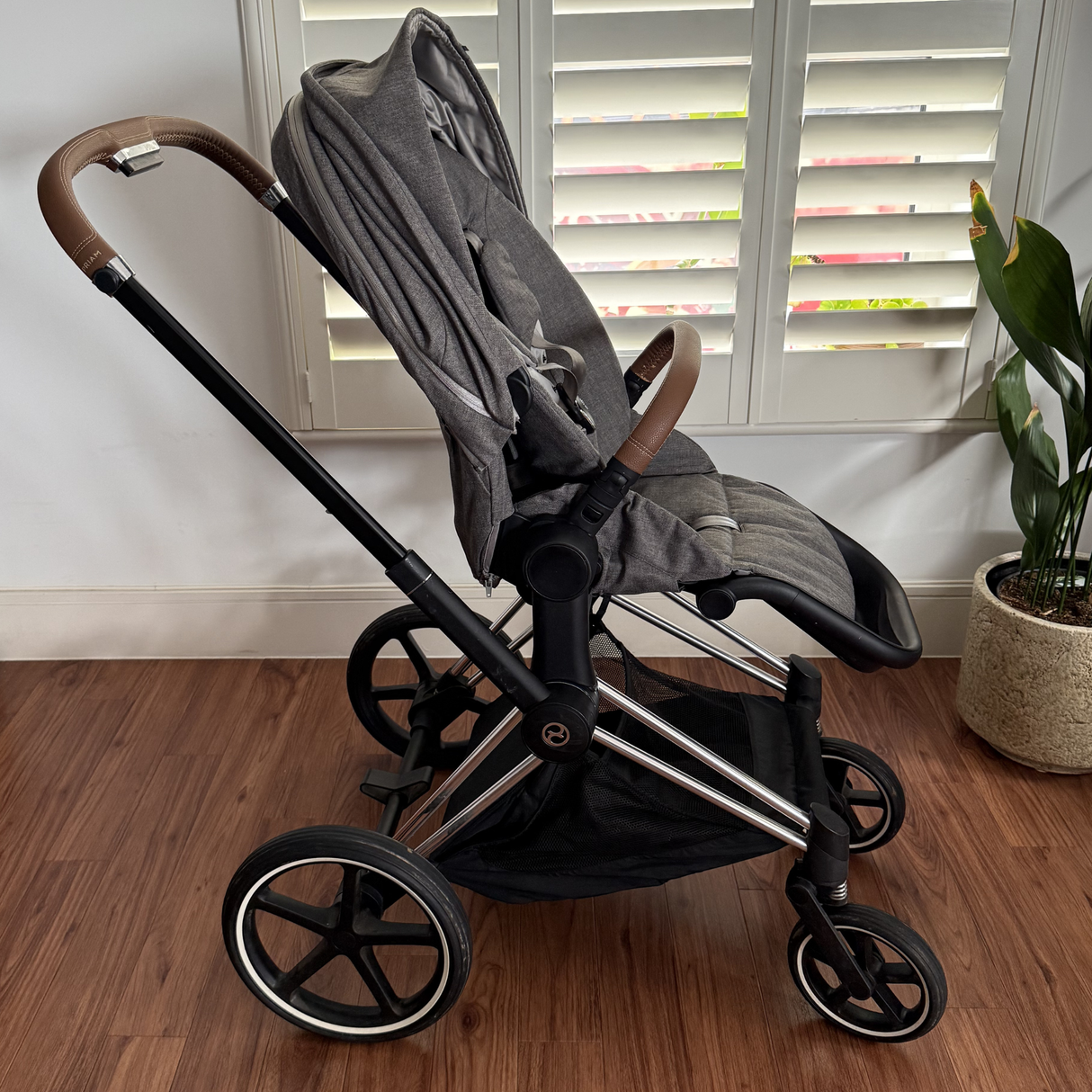 Preloved Cybex Priam Pushchair & Footmuff (No Carrycot), Grey
