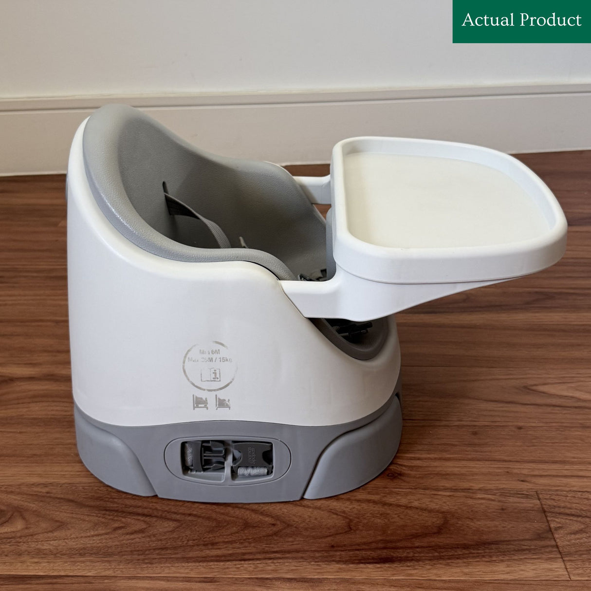Mamas & Papas Bug 3-in-1 Floor & Booster Seat with Activity Tray, Like New / Grey