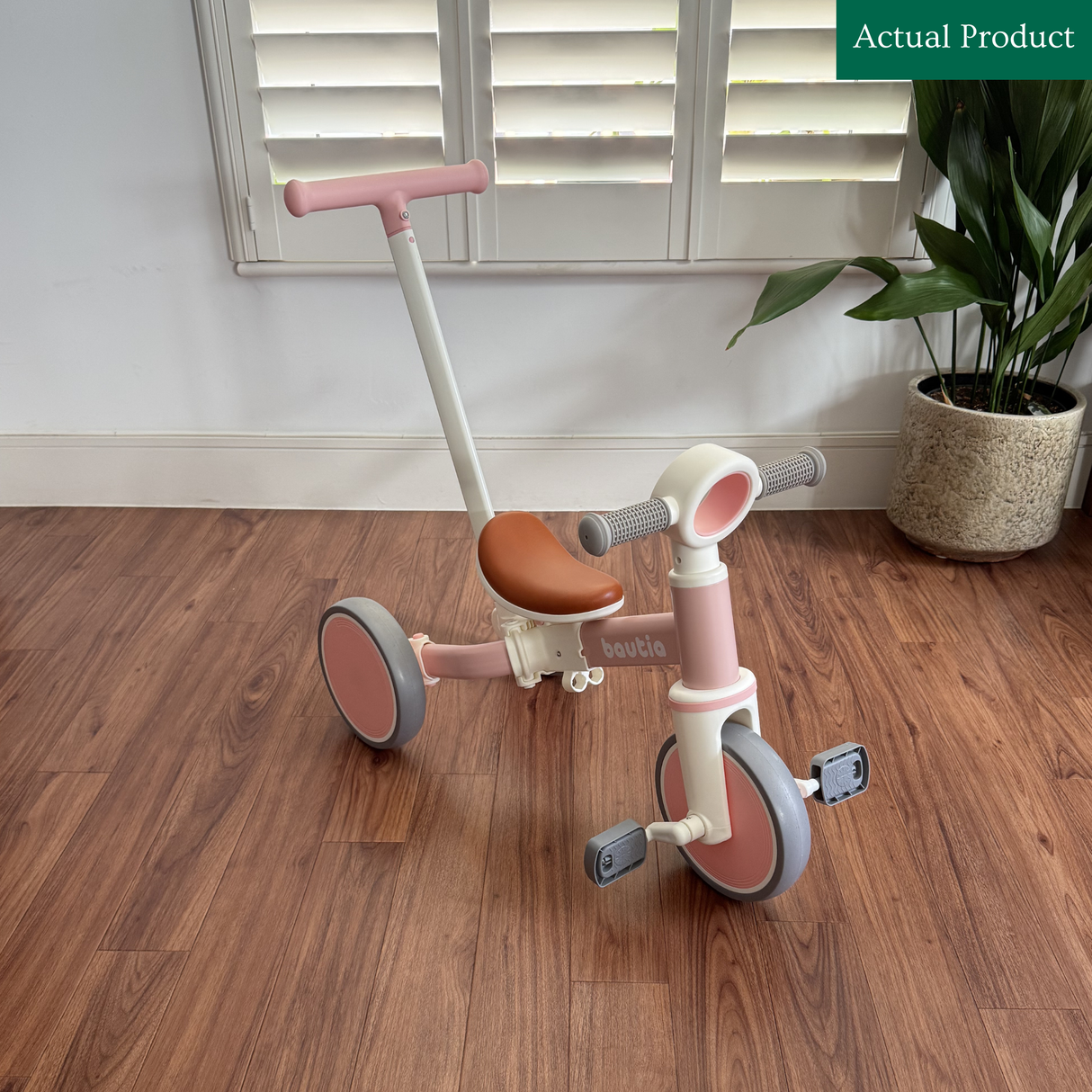 Bautia 5-In-1 Kids Tricycle, Like New / Pink