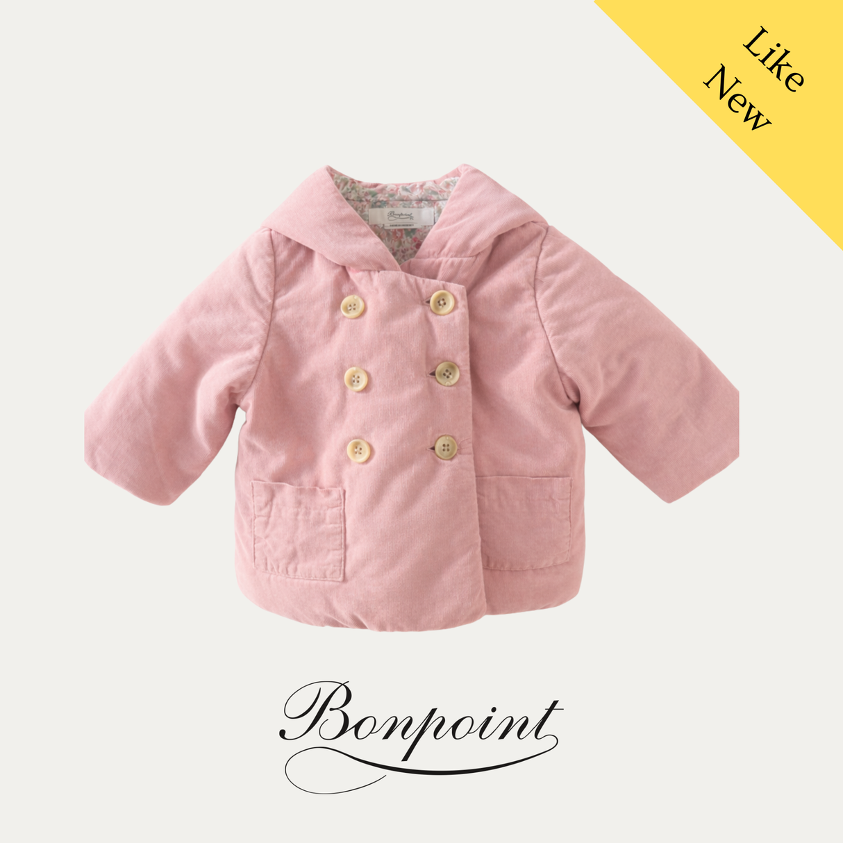 Bonpoint Quilted Padded Jacket (18M), Like New / Pink