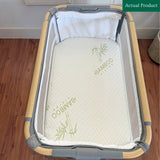 Tutti Bambini CoZee XL Bedside Crib, Gently Used / Light Grey