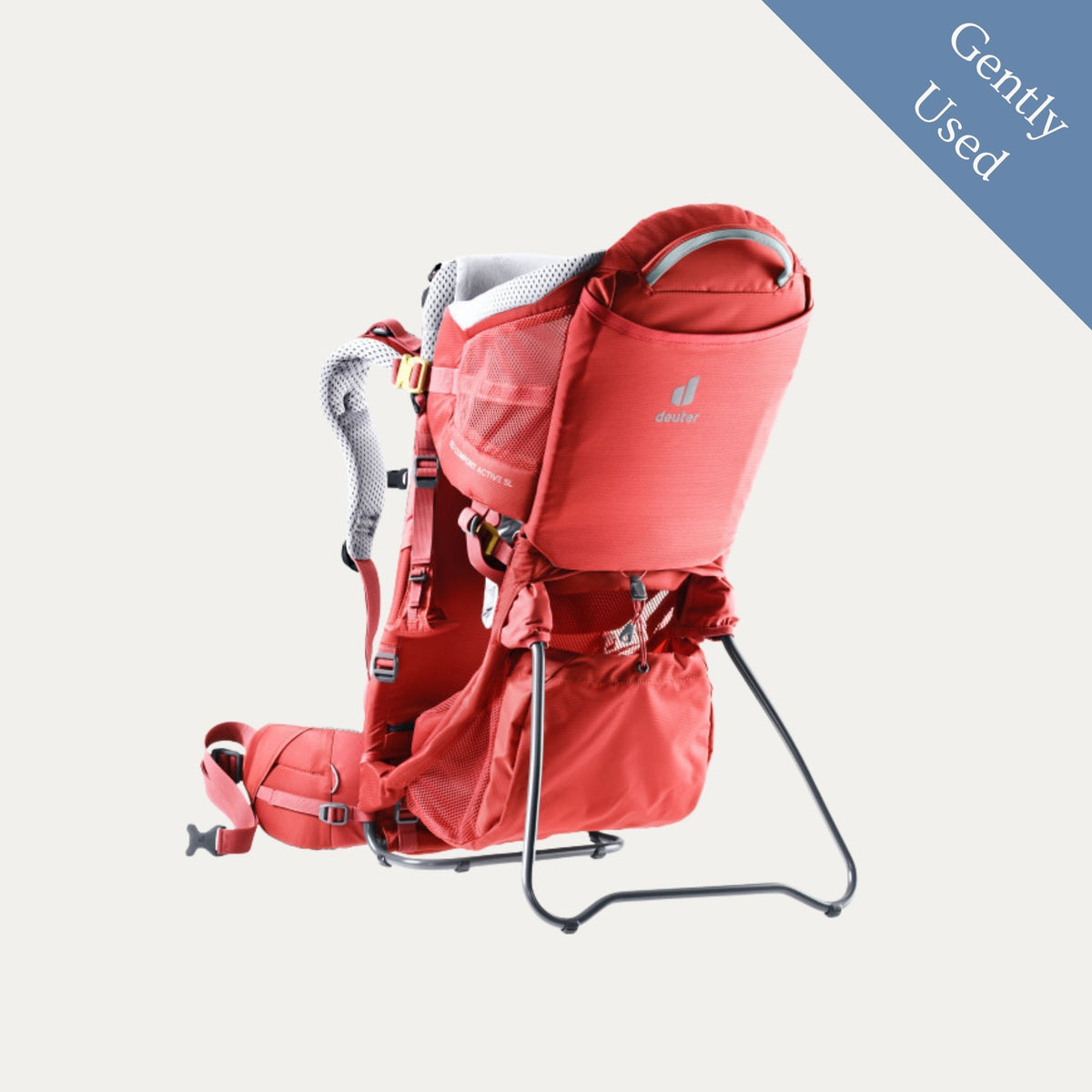 Deuter Kid Comfort 2 Child Carrier (With Sun Hood And Rain Cover), Gently Used / Red