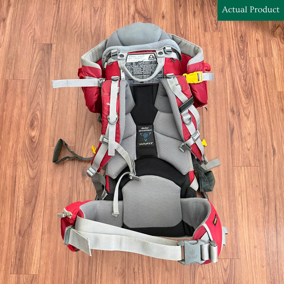 Deuter Kid Comfort 2 Child Carrier (With Sun Hood And Rain Cover), Gently Used / Red