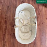 The Little Green Sheep Organic Knitted Moses Basket, Like New / Beige