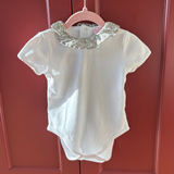 La Coqueta Blouse (24M) & Knitted Trouser (18M), Gently Used / White