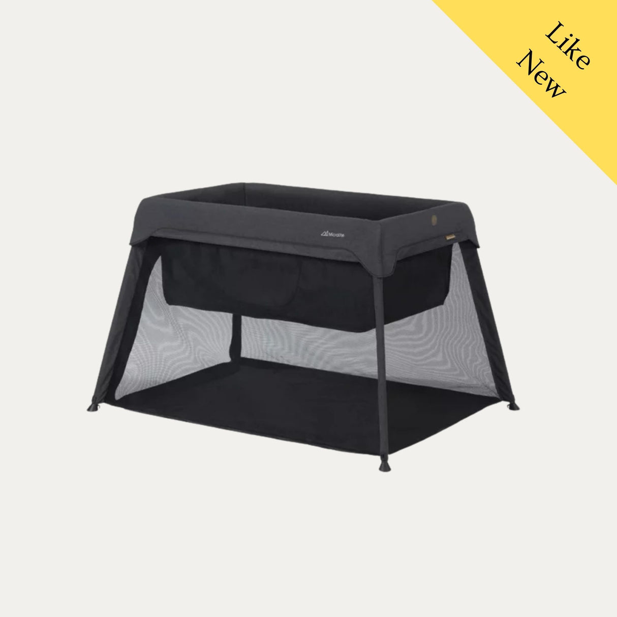 Micralite Sleep & Go Travel Cot With Newborn Insert, Like New / Black