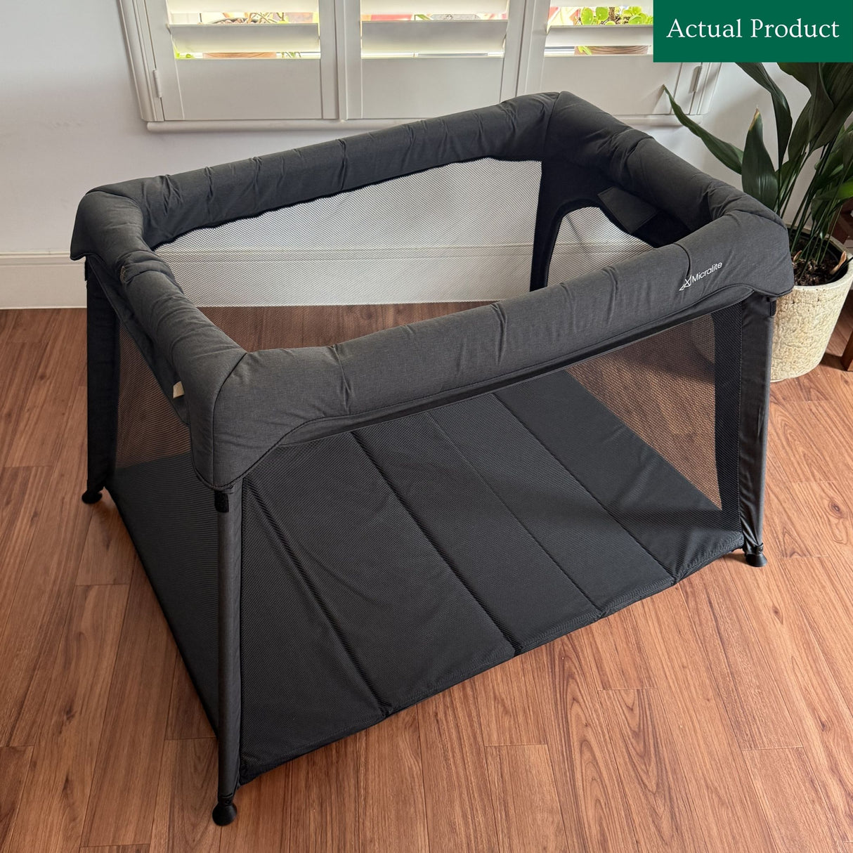 Micralite Sleep & Go Travel Cot With Newborn Insert, Like New / Black