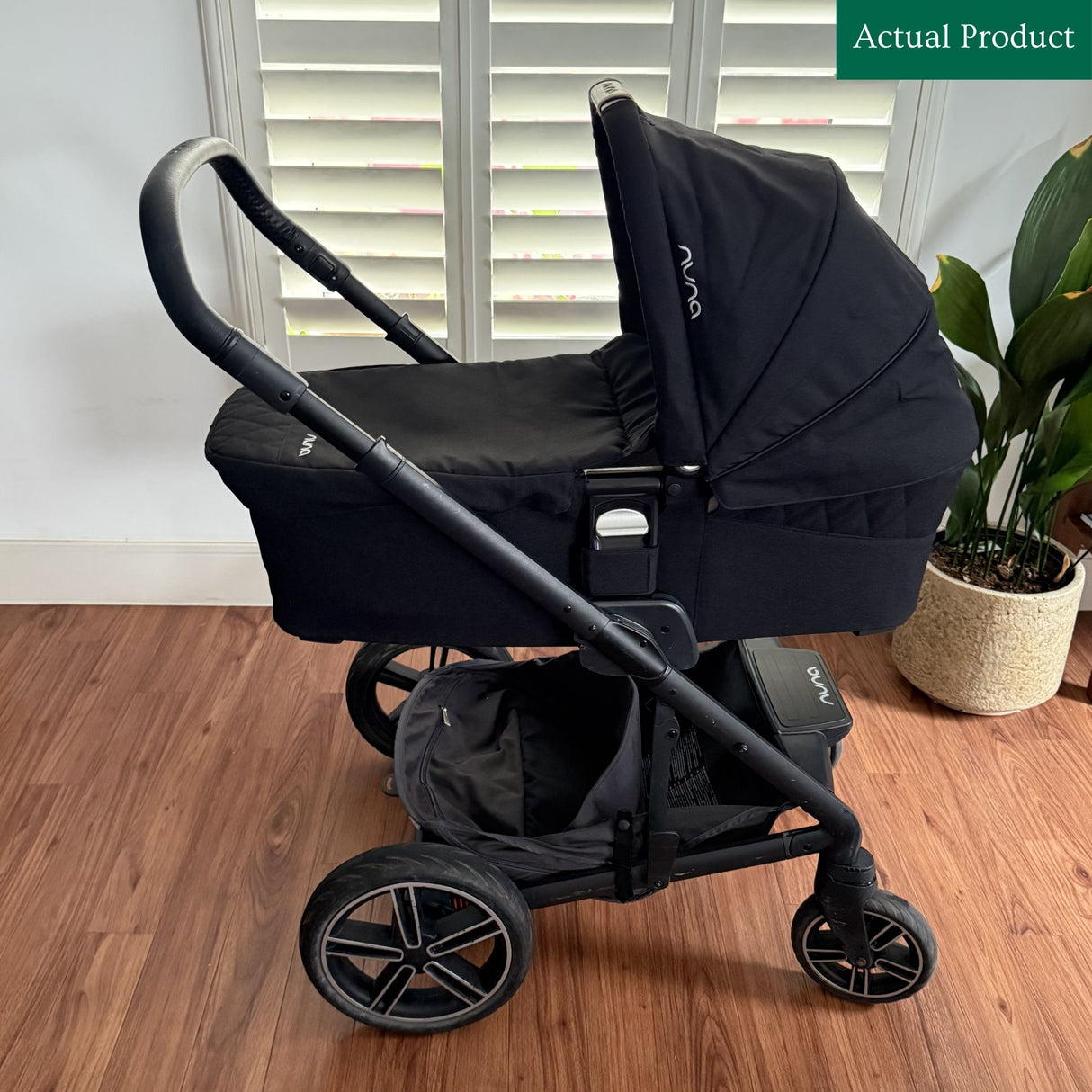 Nuna Mixx (Original) Pushchair & Carrycot, Gently Used / Jett Black