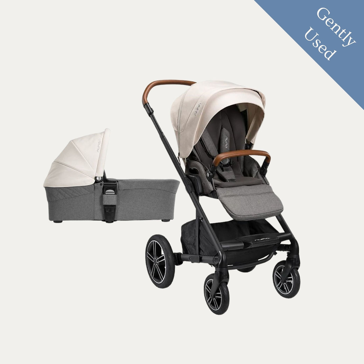 Nuna Mixx Next Travel System and Footmuff, Gently Used / Grey