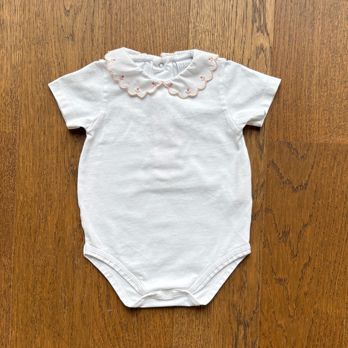 Pepa London Body Suit With Collar (9M), Like New / White