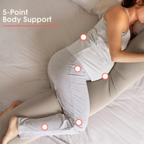 bbhugme Pregnancy & Nursing Pillow, Like New / Stone