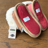 Glencroft Sheepskin Baby Booties, Size 2, New - Open Box / Tan