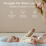 Snuggle Me Organic Infant Lounger, Like New / Blue