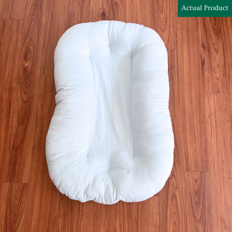 Snuggle Me Organic Infant Lounger, Like New / Blue