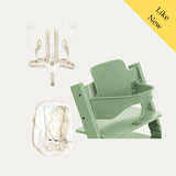 Tripp Trapp Baby Set, Harness And Cushion, Like New / Moss Green