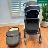 Silver Cross Wayfarer Stroller & Carrycot, Like New / Black