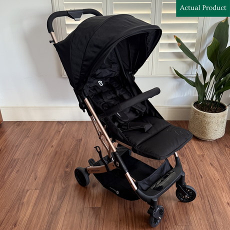 Preloved Asalvo Golden Amsterdam Stroller, Black