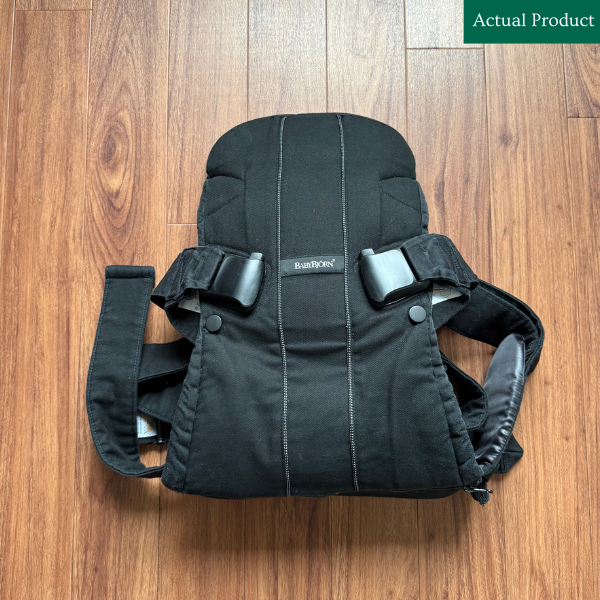 BabyBjorn Baby Carrier One & Bib, Gently Used / Black