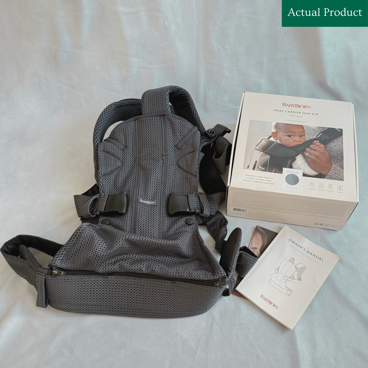 Babybjorn One Air Carrier, Open Box / Anthracite