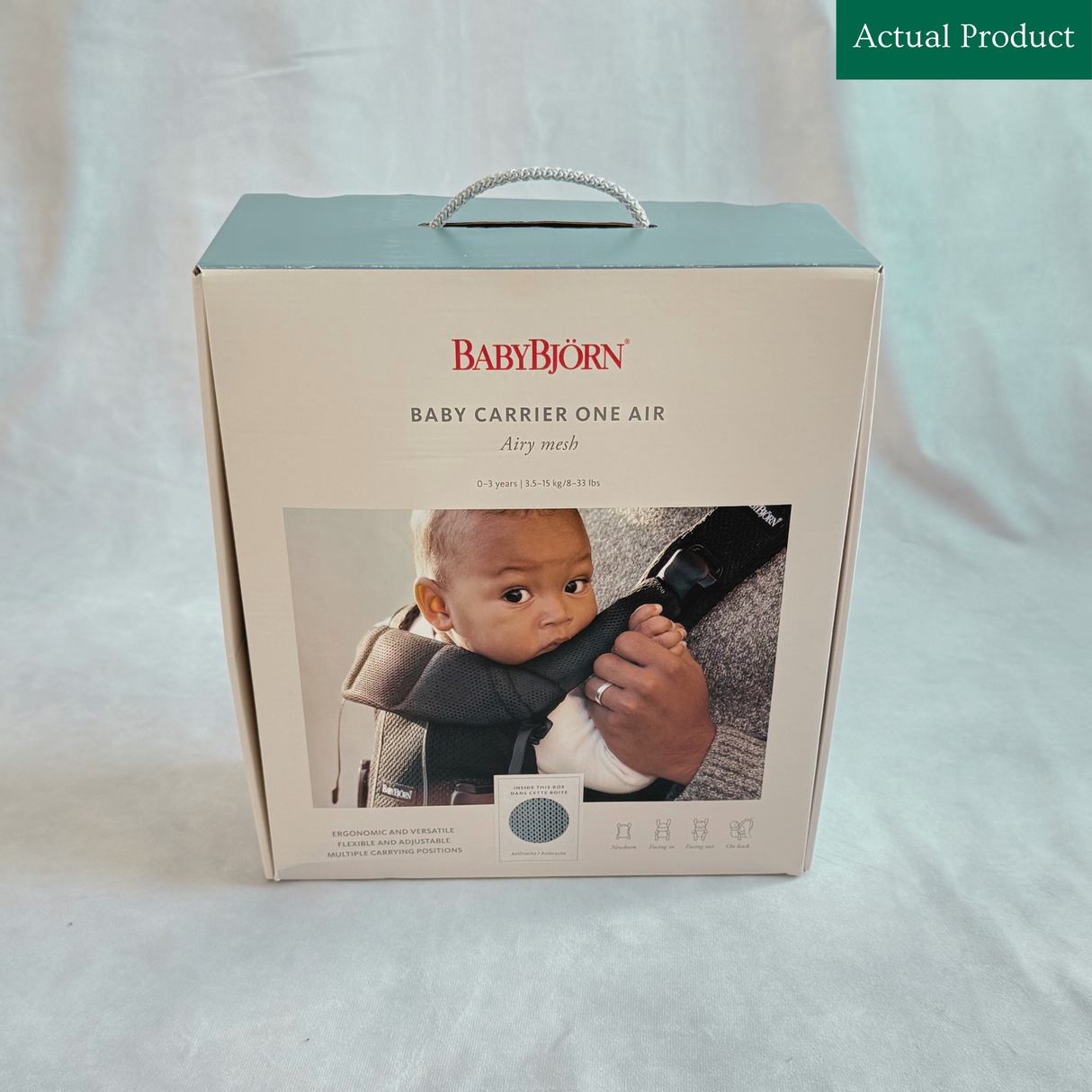 Babybjorn One Air Carrier, Open Box / Anthracite