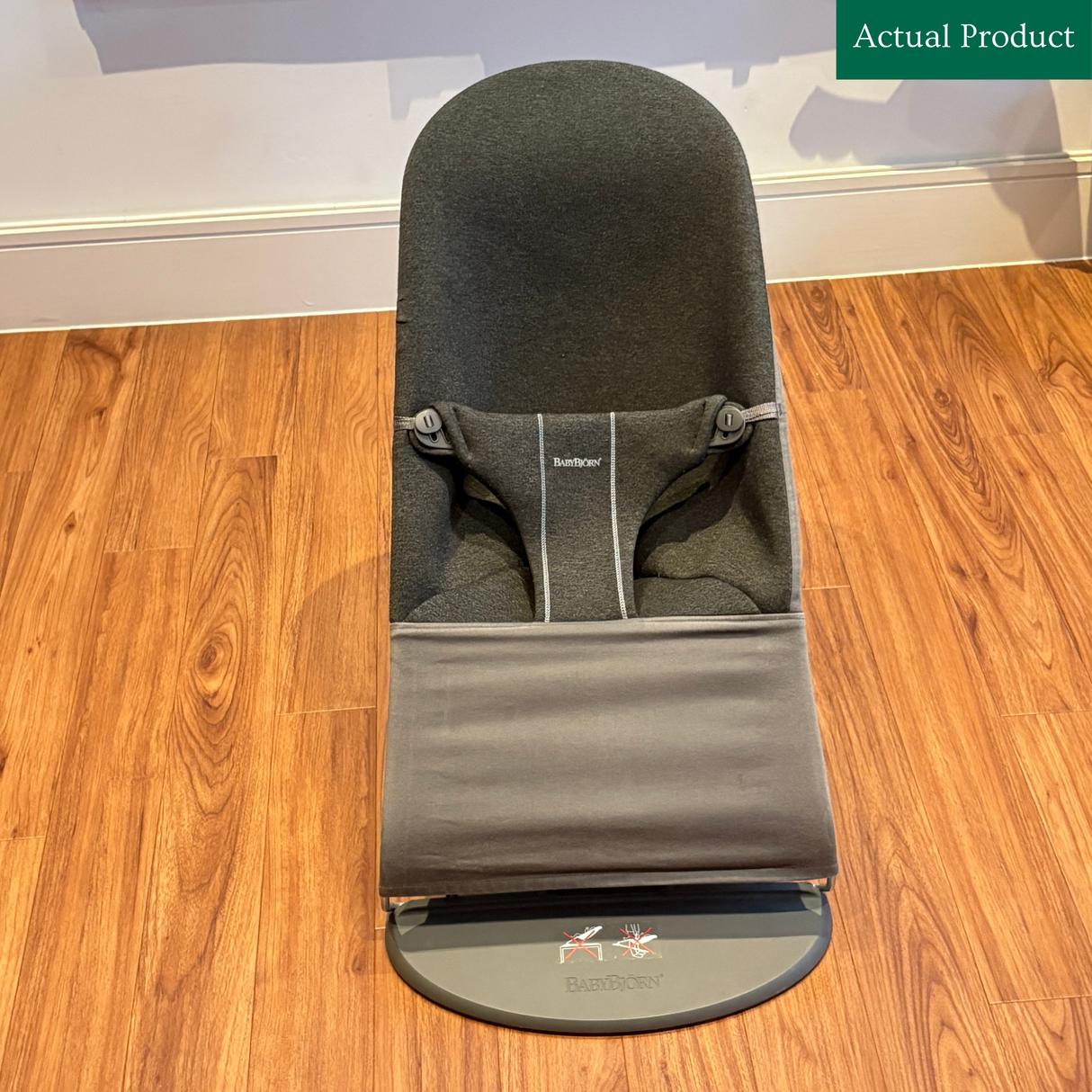 Babybjorn Bouncer + Toy Bar, Gently Used / Charcoal Grey