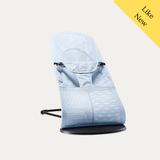 Babybjorn Bouncer Mesh (2 Covers), Like New / Light Blue, Black & Gray