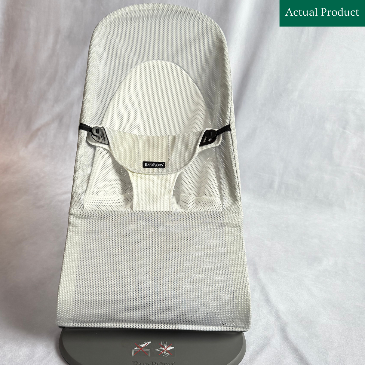 BabyBjorn Balance Soft Bouncer (Mesh), Like New / White