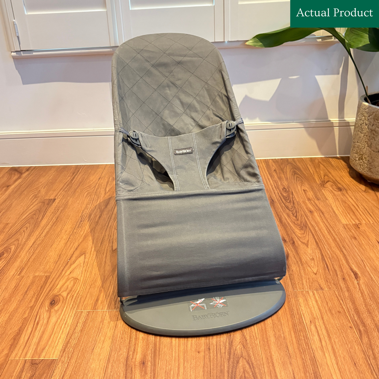 Babybjorn Bouncer Bliss and Toy, Gently Used / Grey