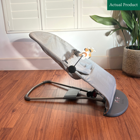 Babybjörn Bouncer and Toy, Like New / Grey Mesh
