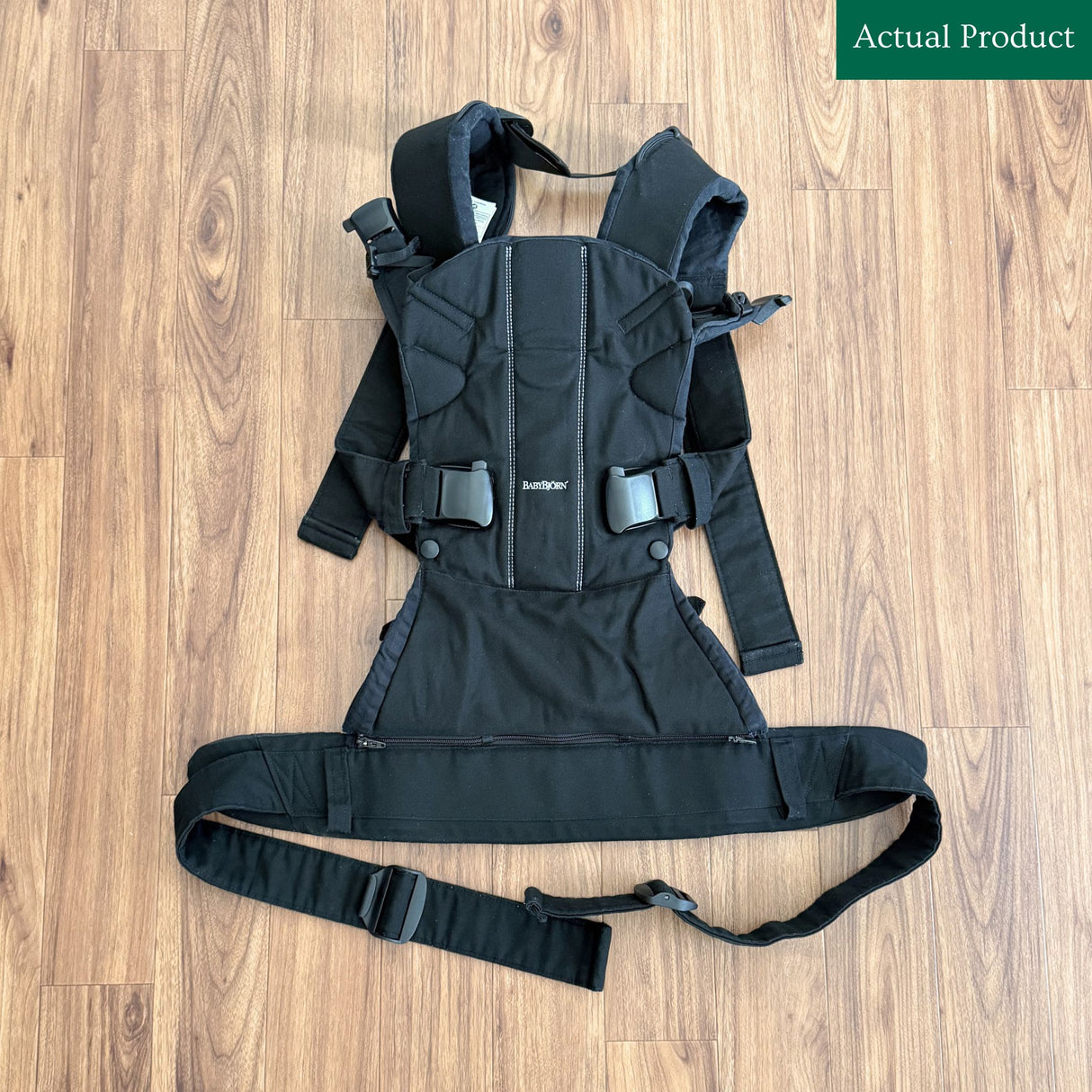 BabyBjörn One Carrier, Like New / Black Woven
