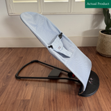 Babybjorn Bouncer Mesh (2 Covers), Like New / Light Blue, Black & Gray