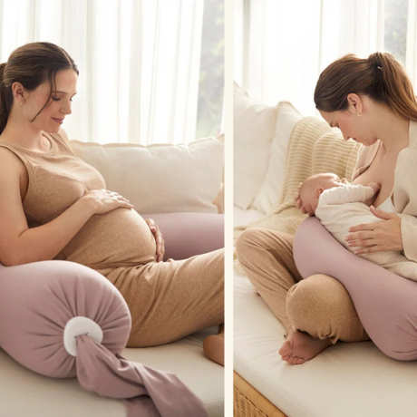bbhugme Pregnancy & Nursing Pillow, Like New / Pink