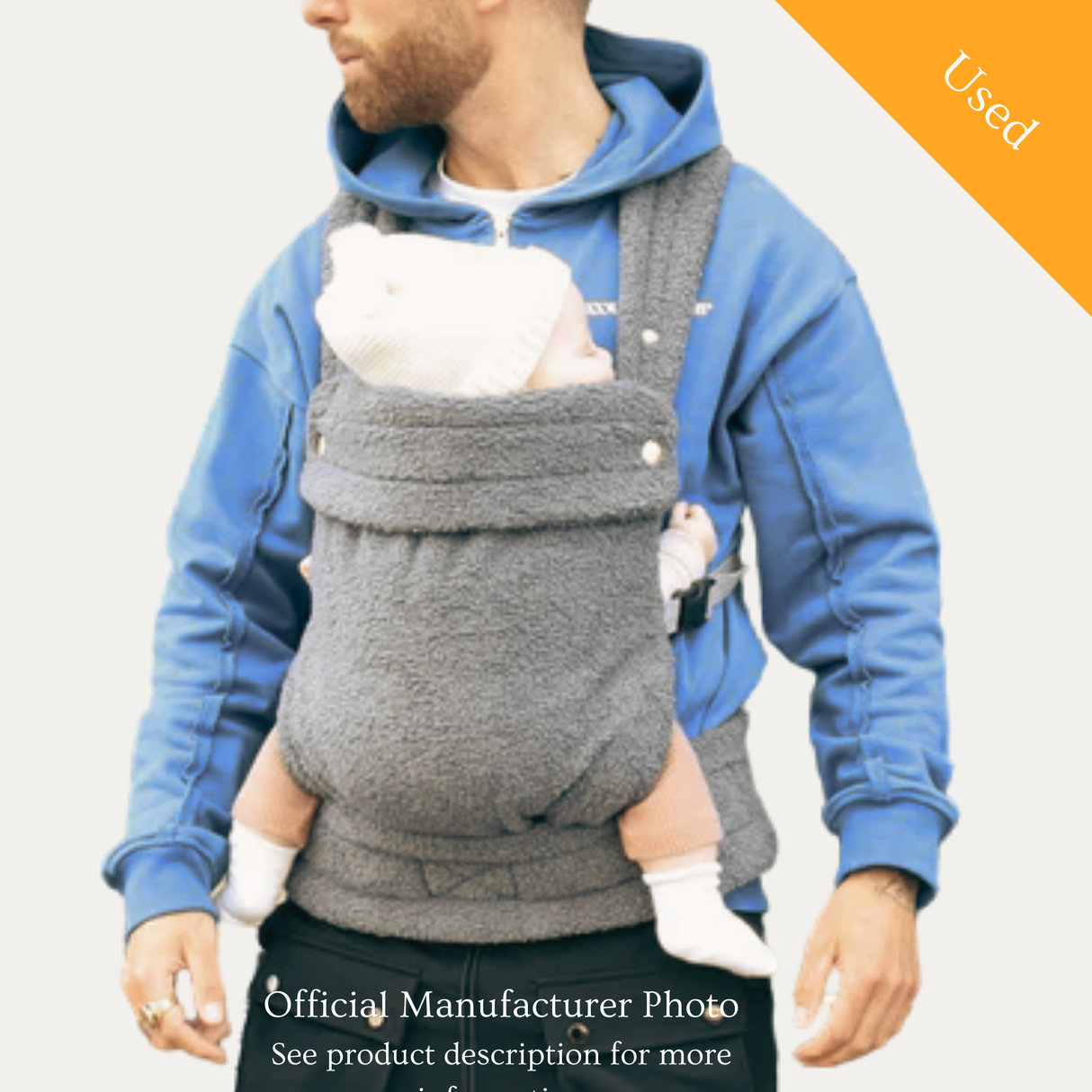 Bizzi Growin Baby Carrier, Used / Blue