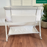 Costway Bedside Crib, Used / White