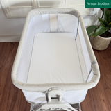 Costway Bedside Crib, Used / White