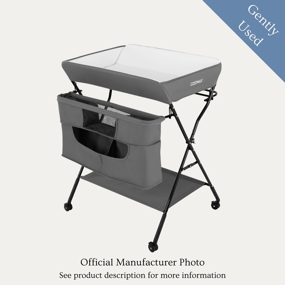 Costway Portable Changing Station, Gently Used / Grey