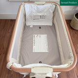 Tutti Bambini Cozee Air Bedside Crib, Like New / Beige