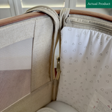 Tutti Bambini Cozee Air Bedside Crib, Gently Used / Beige