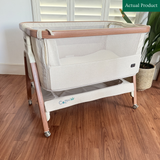 Tutti Bambini Cozee Air Bedside Crib, Gently Used / Beige
