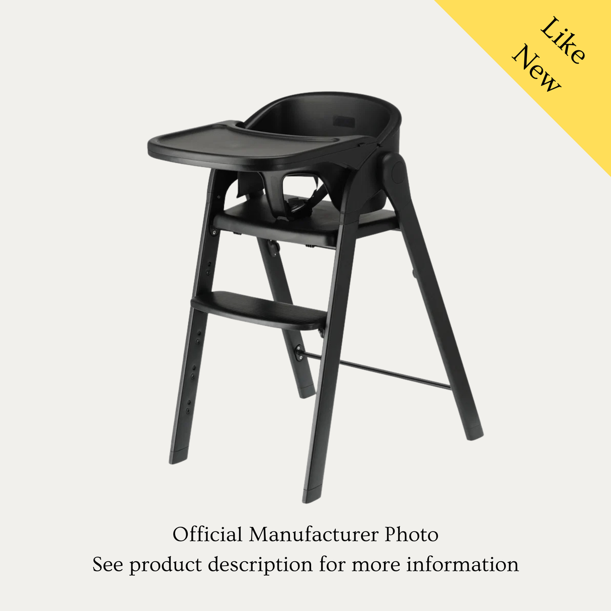 DERYAN Luxury High Chair, Like New / Black