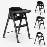 DERYAN Luxury High Chair, Like New / Black