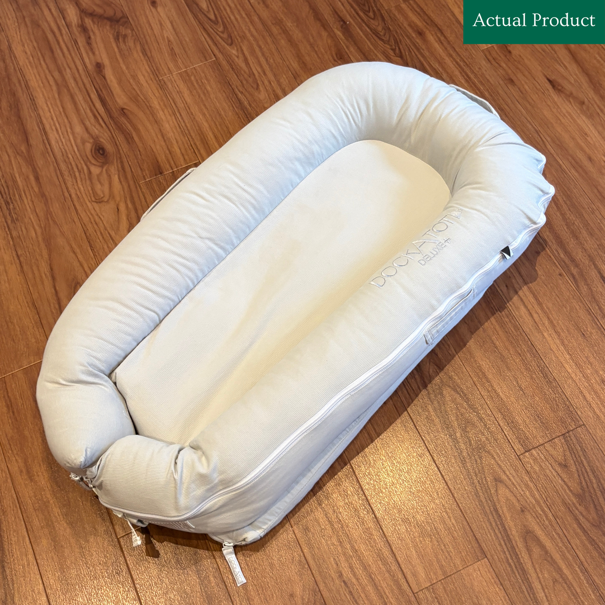 Dockatot Deluxe+ Dock, Like New / Fog Grey