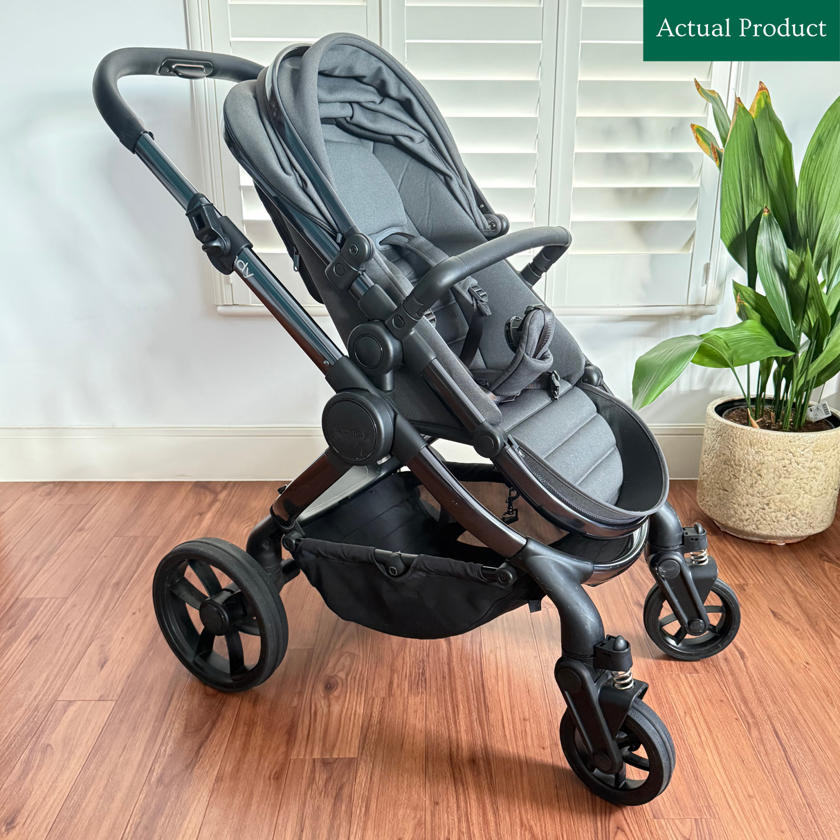 iCandy Peach 7 Pram Bundle, Like New / Dark Grey
