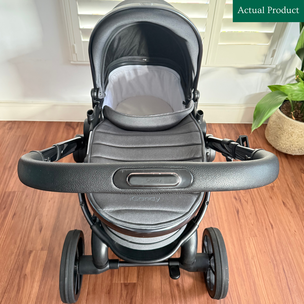 iCandy Peach 7 Pram Bundle, Like New / Dark Grey