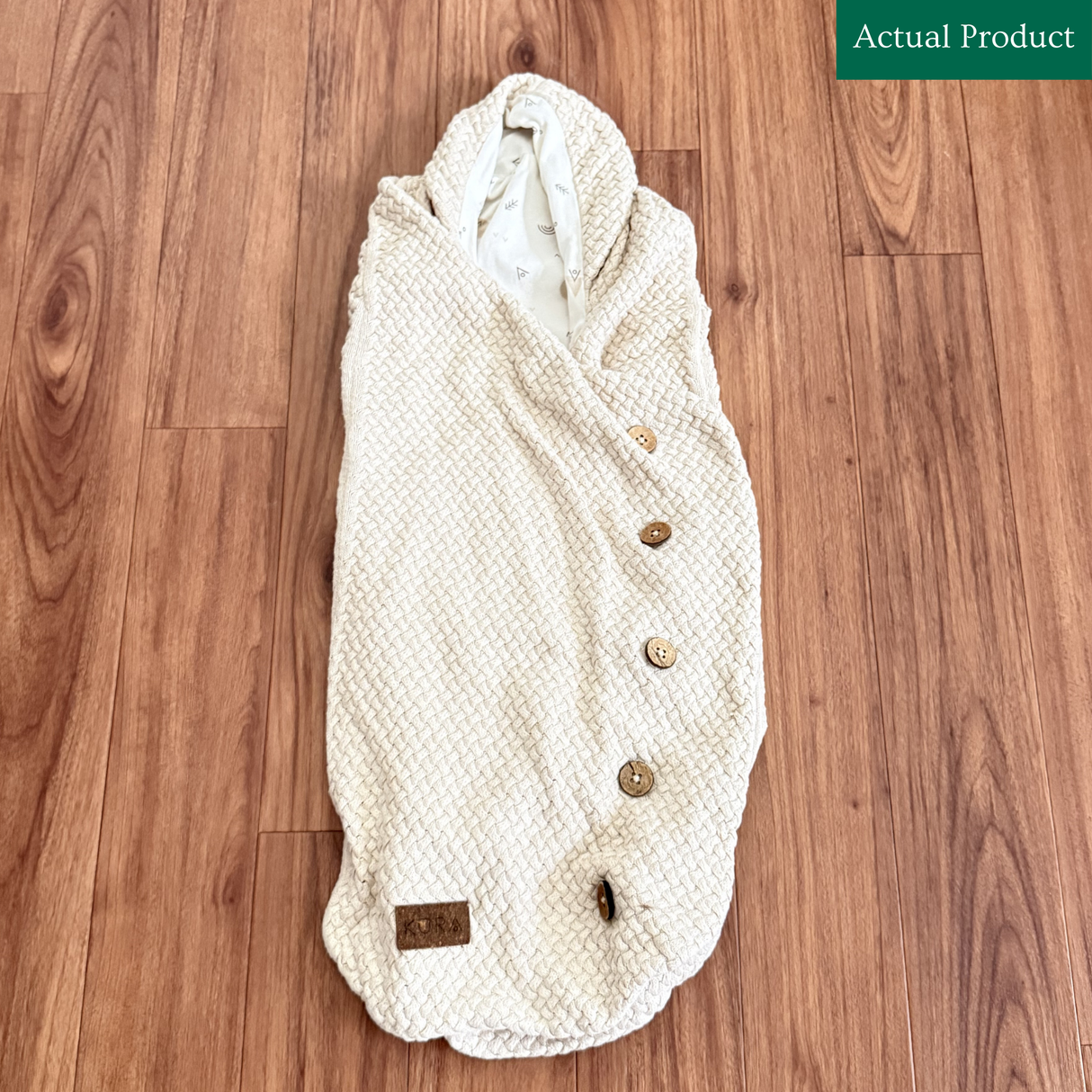 KURA Organics Car Seat Wrap, Like New / Beige