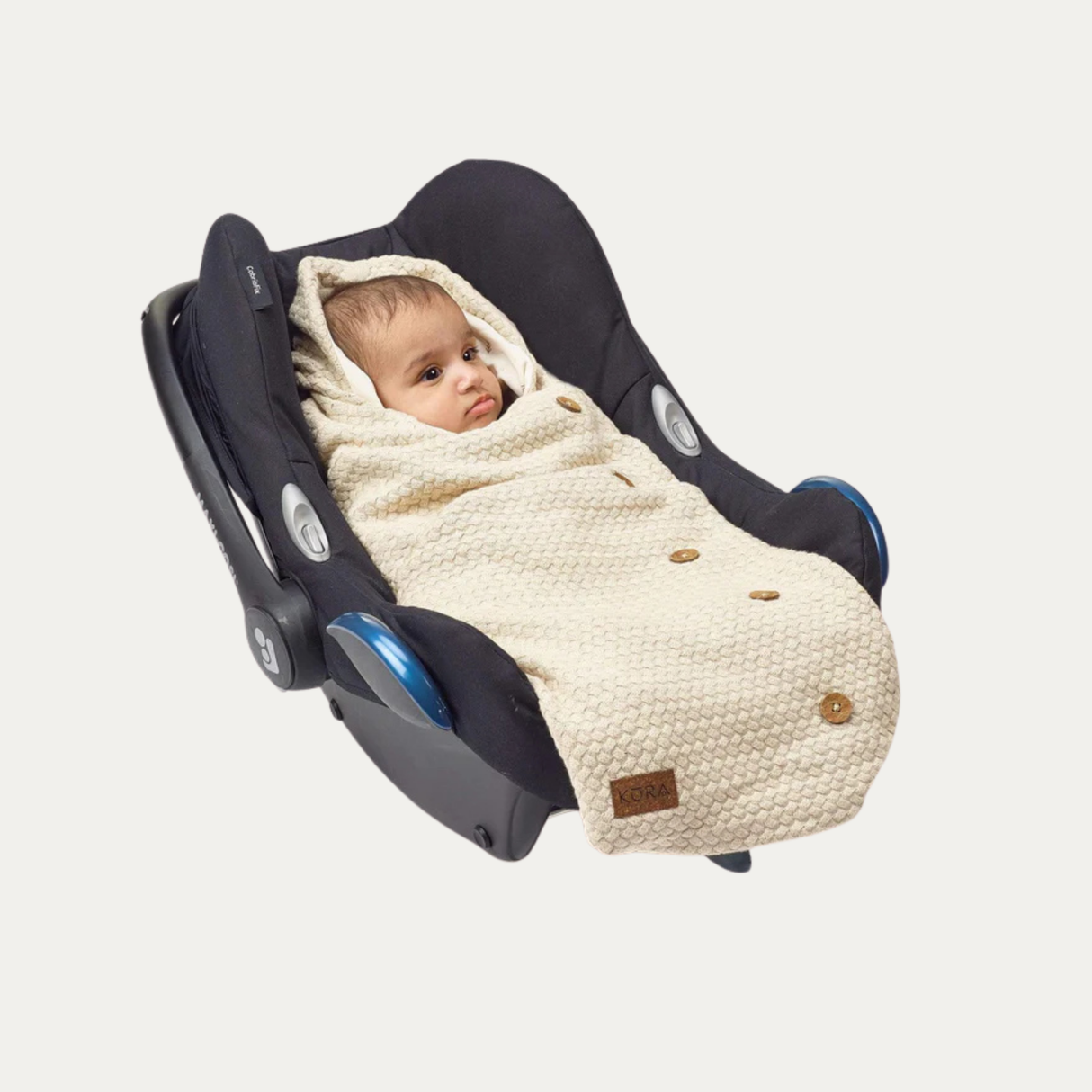 KURA Organics Car Seat Wrap, Like New / Beige