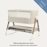 Mamas & Papas Lua Bedside Crib, Gently Used / Beige