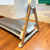 Mamas & Papas Lua Bedside Crib, Gently Used / Beige