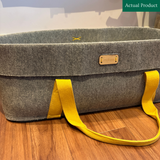 Mokee Woolnest Moses Basket, Gently Used / Yellow