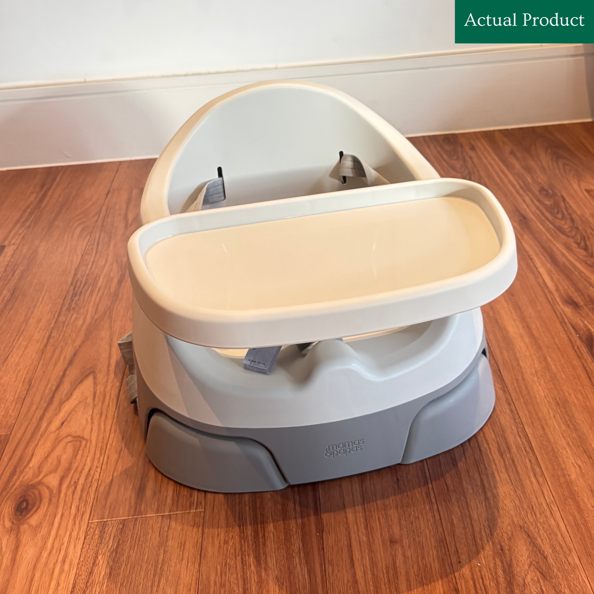 Mamas & Papas Bug 3-in-1 Floor & Booster Seat with Activity Tray, Like New / Grey